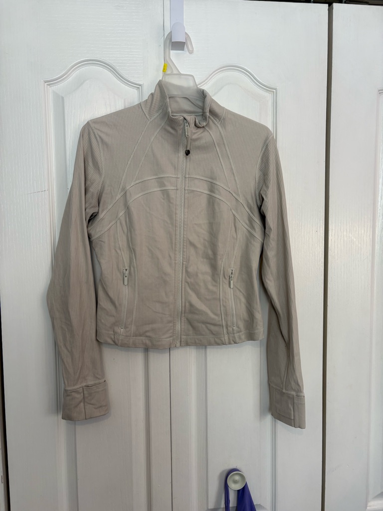 Light Beige Women's Zip-Front Jacket
